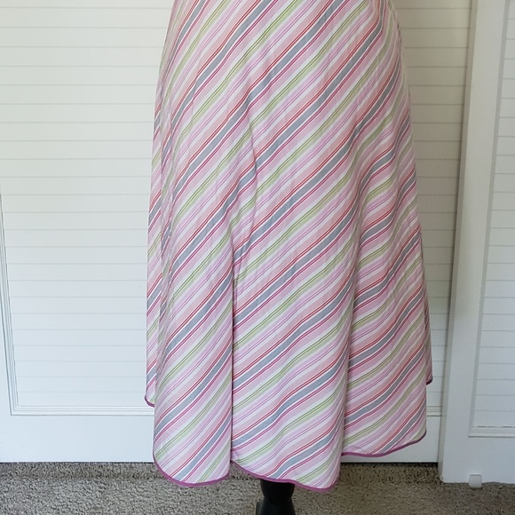 Like New J.Crew Cotton Spaghetti Strap Stripe Dress-Local Pickup Available - Picture 3 of 6